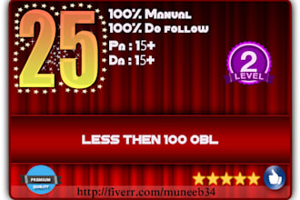 make 25 high da pa blog comments backlinks low obl