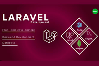 code laravel and react js app for you