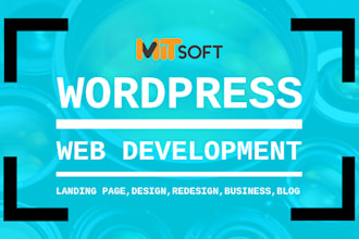 create responsive wordpress site design or blog