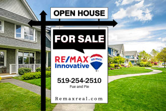 create eye catchy yard sign or lawn sign design