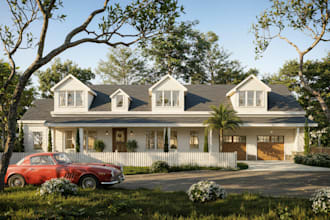 do architectural 3d renderings exterior, interior designing