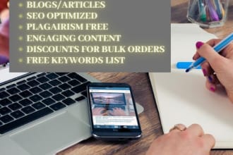 be seo content writer, blog post writer and article writer