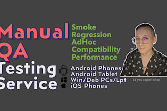 do manual testing for any website, software, game or app