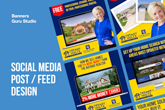 design social media post feed