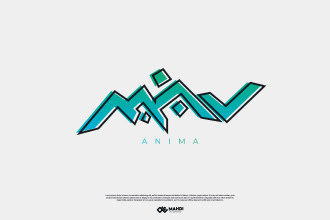 make gundam style logo for your anime or something brand