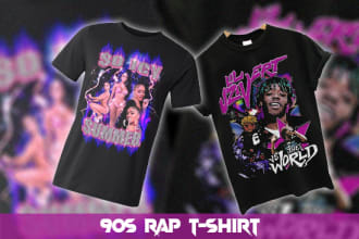make vintages bootleg rap ,basketball, football shirt designs