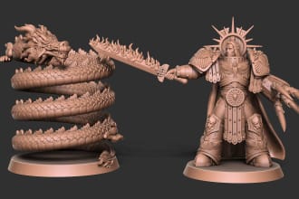 sculpt 3d models and characters for 3d printing