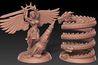 sculpt 3d models and characters for 3d printing