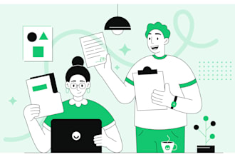 design 2d modern flat illustrations for website or business