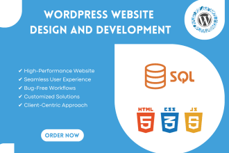 create a modern and unique responsive wordpress website