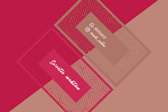 design an outstanding business and thank you cards