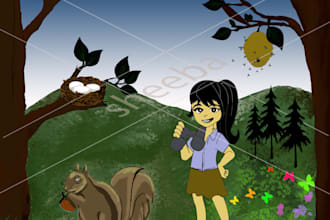 create illustrations and graphic design