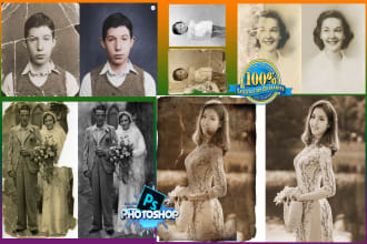 restore, colorize, fix old damaged images remove add objects
