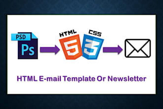 design a responsive html email template or newsletter