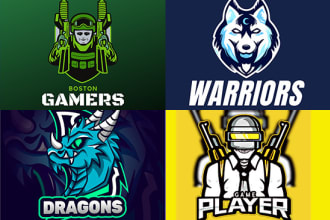 design gaming mascot logo for esports team,youtube,twitch