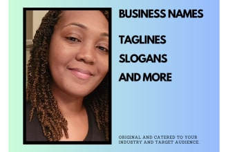 create remarkable slogans, taglines, and business names
