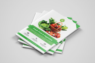 do your catalog brochure design using adobe indesign or illustrator