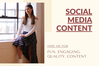 write your social media content