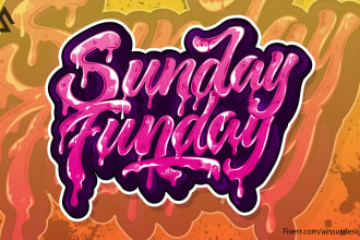 create custom lettering logo with unique style
