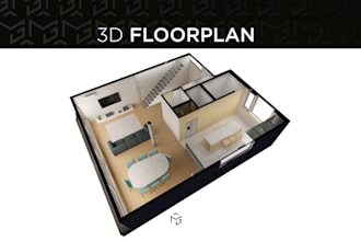make 3d floor plan real estate render
