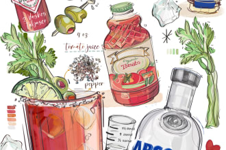 create illustrated recipes for you and your business