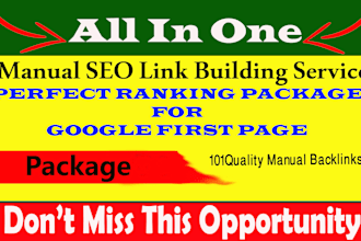 rank your website on google 1st page, SEO link building services