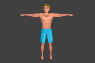 do 3d human character modeling in blender 3d