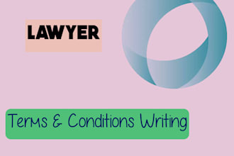 write website terms and conditions and privacy policy