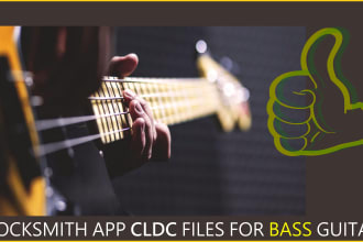 produce cdlc rocksmith file for bass guitar, no tabs needed