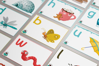 design printable montessori flashcards for children