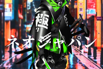create cyberpunk and retro aesthetic characters