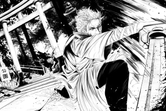 draw anime or manga project for you
