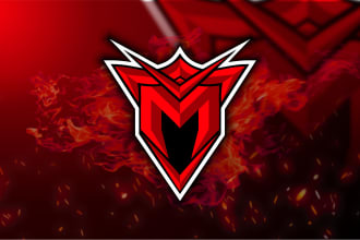 design initials logo gaming , twitch ,youtube gaming