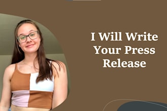 write your press release