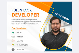 develop fullstack web applications using laravel vuejs and nodejs