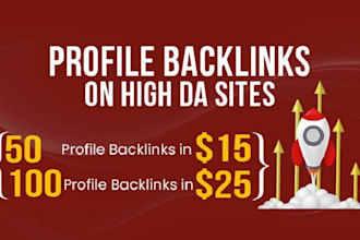 do 200 profile backlinks on da 90 plus high authority sites