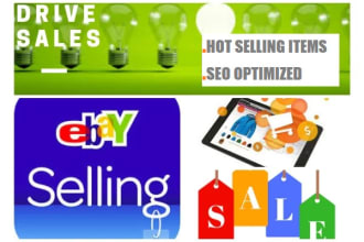 find and list 500 hot selling optimized products on ebay