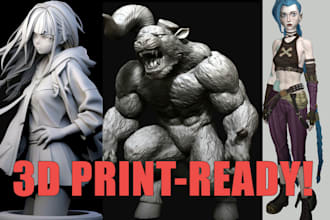 model characters for 3d printing