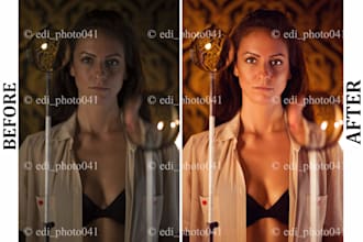 do high end portrait retouching and any type photo editing