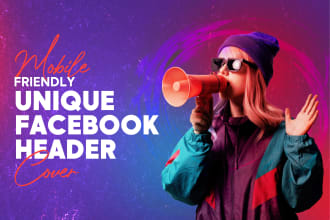 design unique facebook header cover