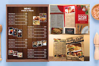 create restaurant food menu design do price menu design digital menu, food flyer