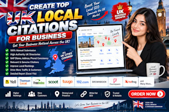 create top UK local citations for business