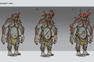 do concept art for games and comics