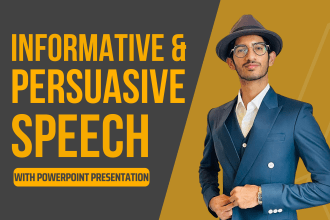 write a persuasive or informative speech