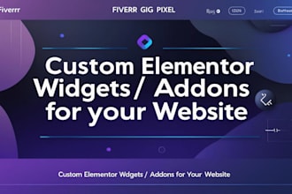 create custom elementor widgets or addons