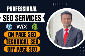 do on page SEO off page and speed optimization of wordpress site