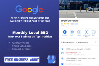 do best monthly local SEO service with google maps ranking