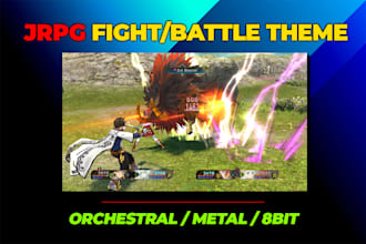 do a jrpg fight battle music theme for your video game