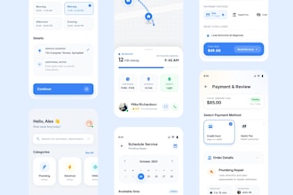 do figma mobile app, website ui design, landing page