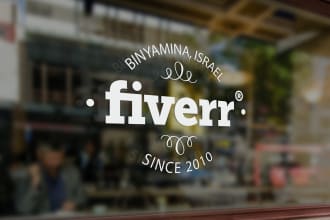 create a beautiful storefront window signage mockup